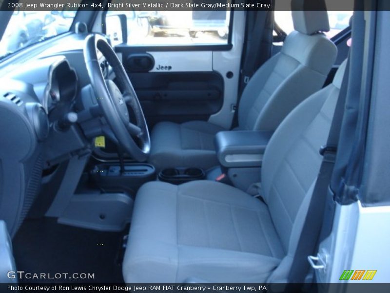 Bright Silver Metallic / Dark Slate Gray/Medium Slate Gray 2008 Jeep Wrangler Rubicon 4x4
