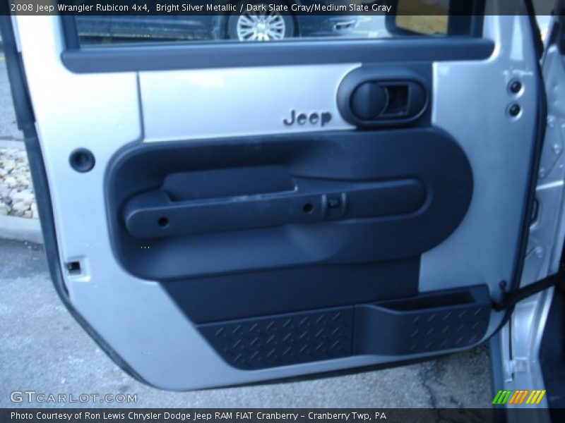 Bright Silver Metallic / Dark Slate Gray/Medium Slate Gray 2008 Jeep Wrangler Rubicon 4x4