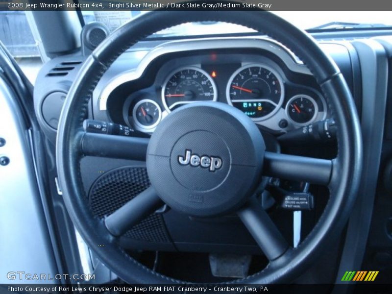 Bright Silver Metallic / Dark Slate Gray/Medium Slate Gray 2008 Jeep Wrangler Rubicon 4x4