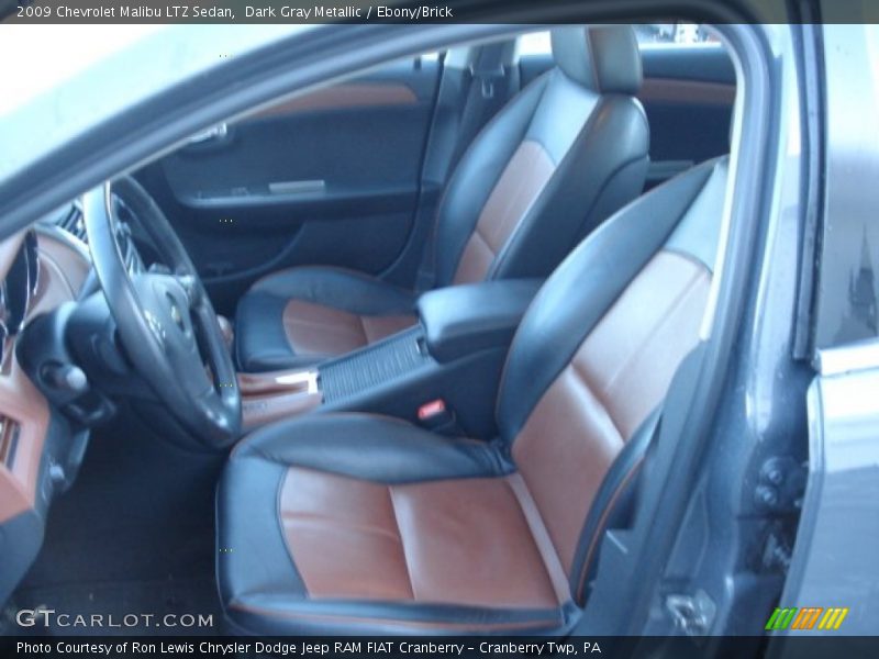  2009 Malibu LTZ Sedan Ebony/Brick Interior