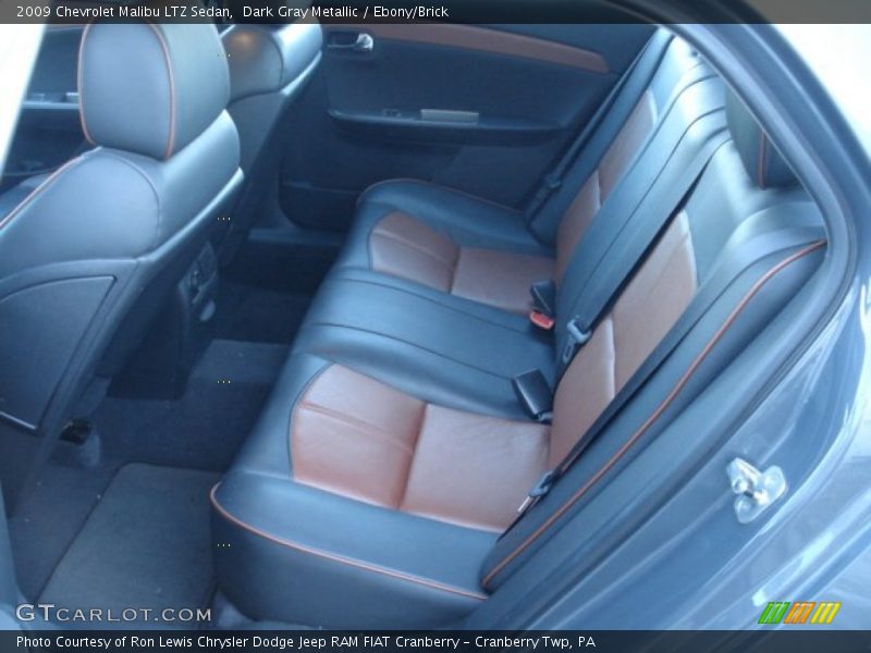  2009 Malibu LTZ Sedan Ebony/Brick Interior