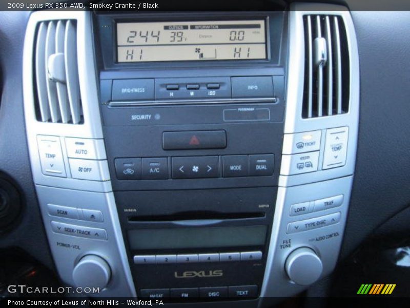 Smokey Granite / Black 2009 Lexus RX 350 AWD