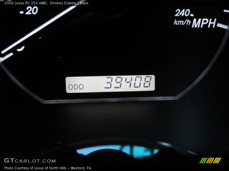 Smokey Granite / Black 2009 Lexus RX 350 AWD