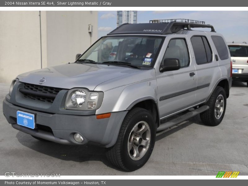 Silver Lightning Metallic / Gray 2004 Nissan Xterra SE 4x4