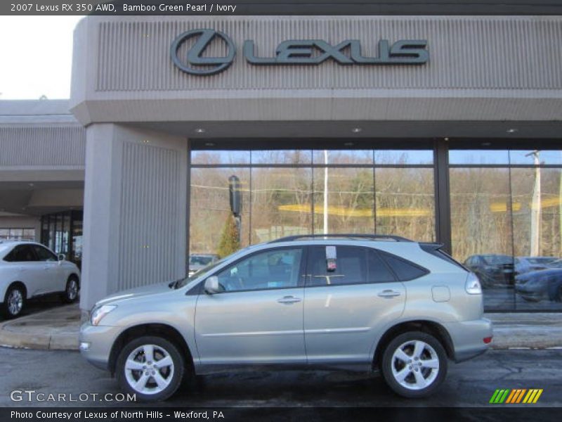 Bamboo Green Pearl / Ivory 2007 Lexus RX 350 AWD