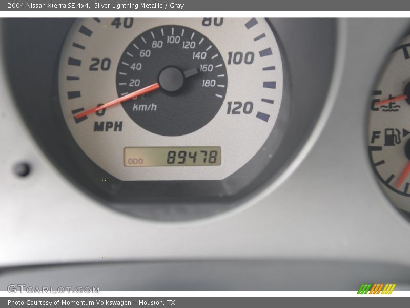 Silver Lightning Metallic / Gray 2004 Nissan Xterra SE 4x4