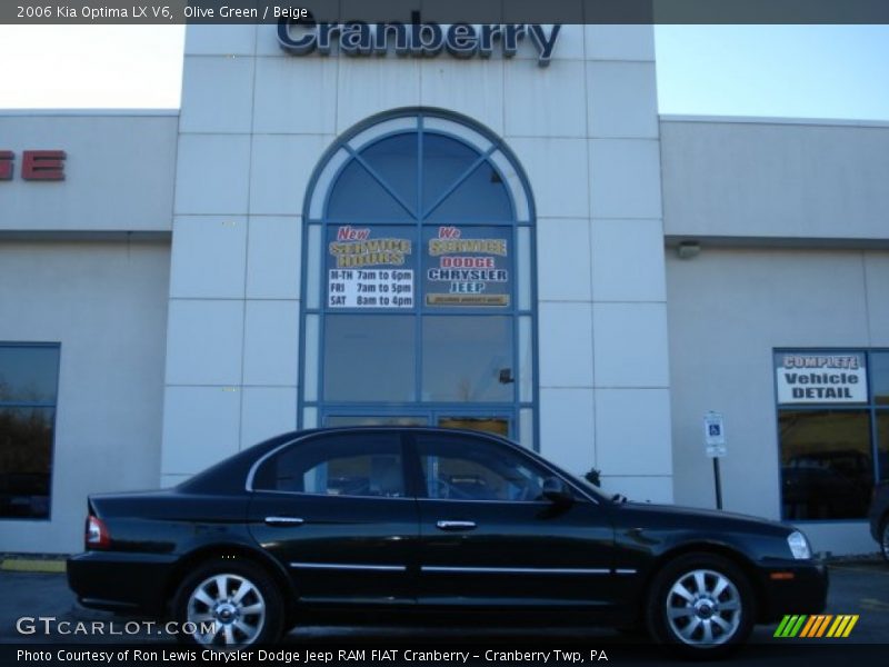 Olive Green / Beige 2006 Kia Optima LX V6