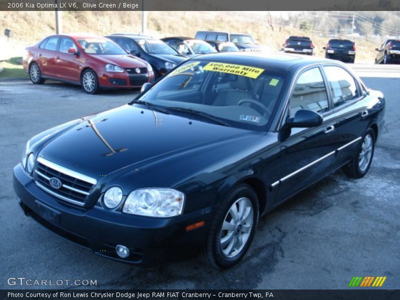 Olive Green / Beige 2006 Kia Optima LX V6