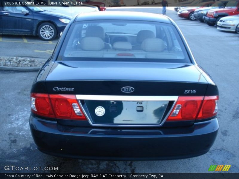 Olive Green / Beige 2006 Kia Optima LX V6