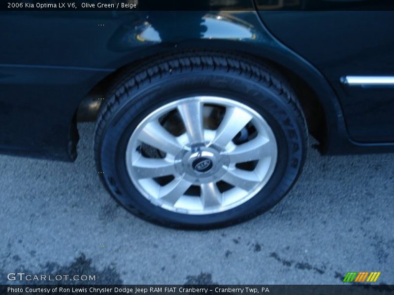 Olive Green / Beige 2006 Kia Optima LX V6