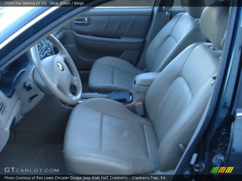 Olive Green / Beige 2006 Kia Optima LX V6