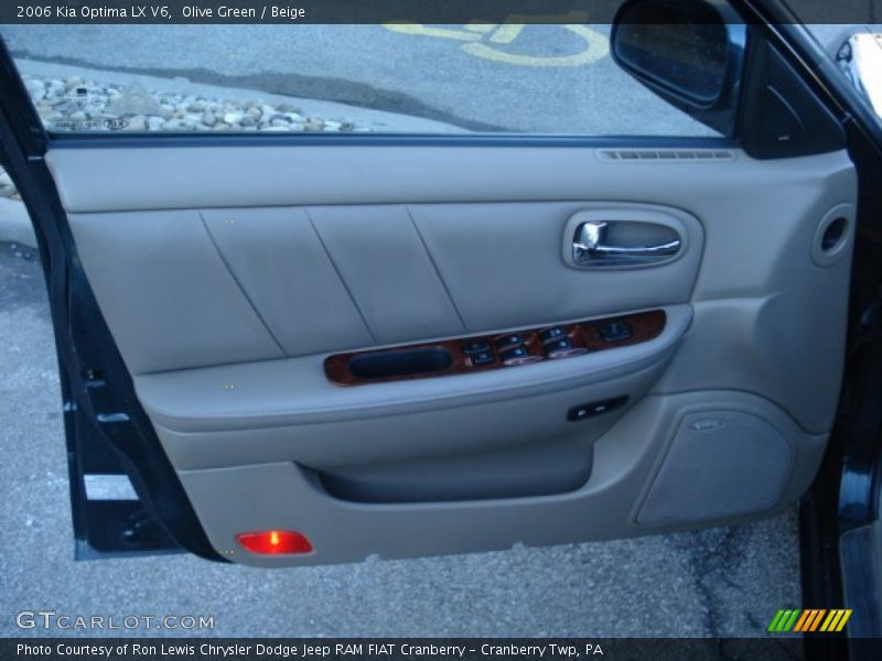Olive Green / Beige 2006 Kia Optima LX V6