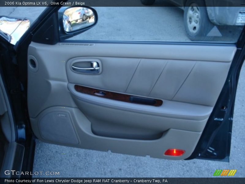 Olive Green / Beige 2006 Kia Optima LX V6