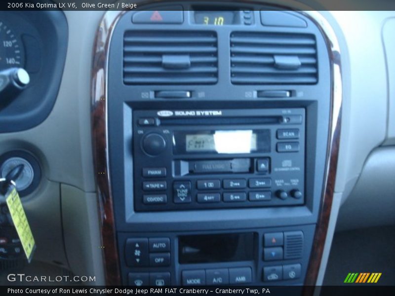Olive Green / Beige 2006 Kia Optima LX V6