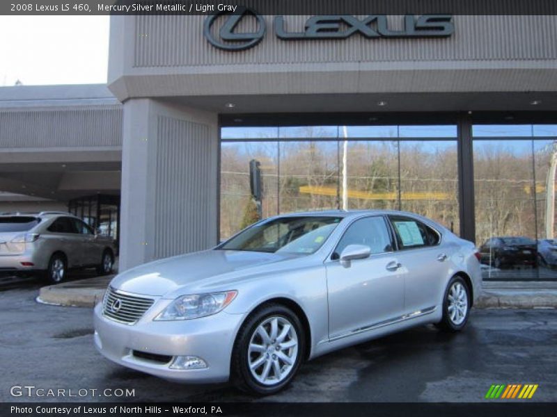 Mercury Silver Metallic / Light Gray 2008 Lexus LS 460
