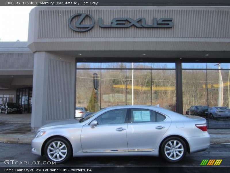 Mercury Silver Metallic / Light Gray 2008 Lexus LS 460