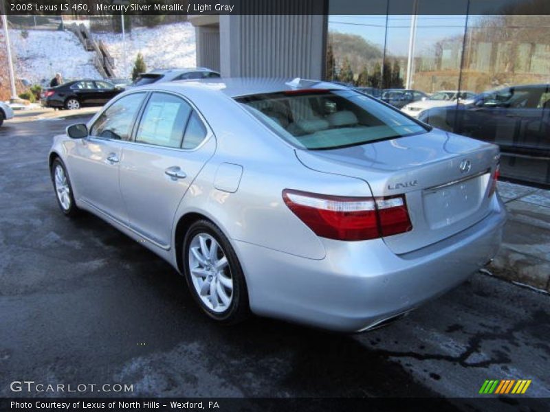 Mercury Silver Metallic / Light Gray 2008 Lexus LS 460