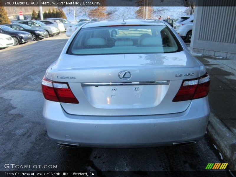 Mercury Silver Metallic / Light Gray 2008 Lexus LS 460