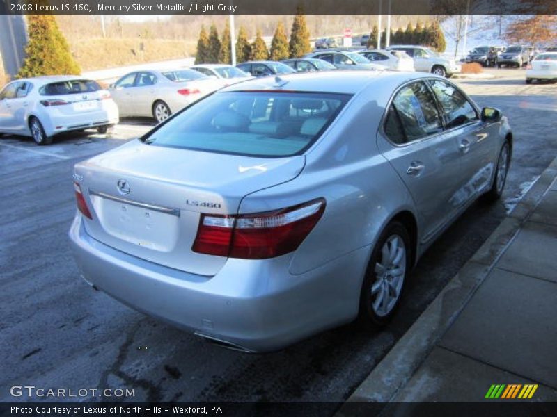 Mercury Silver Metallic / Light Gray 2008 Lexus LS 460