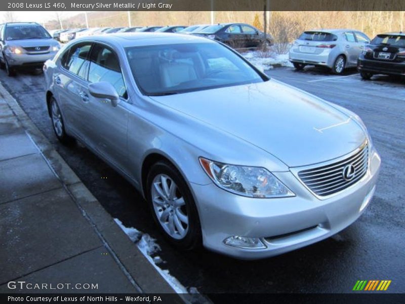 Mercury Silver Metallic / Light Gray 2008 Lexus LS 460