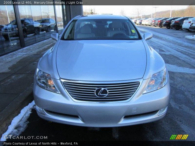 Mercury Silver Metallic / Light Gray 2008 Lexus LS 460