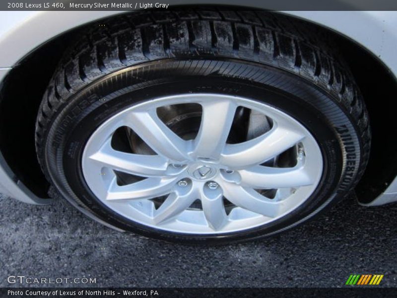 Mercury Silver Metallic / Light Gray 2008 Lexus LS 460