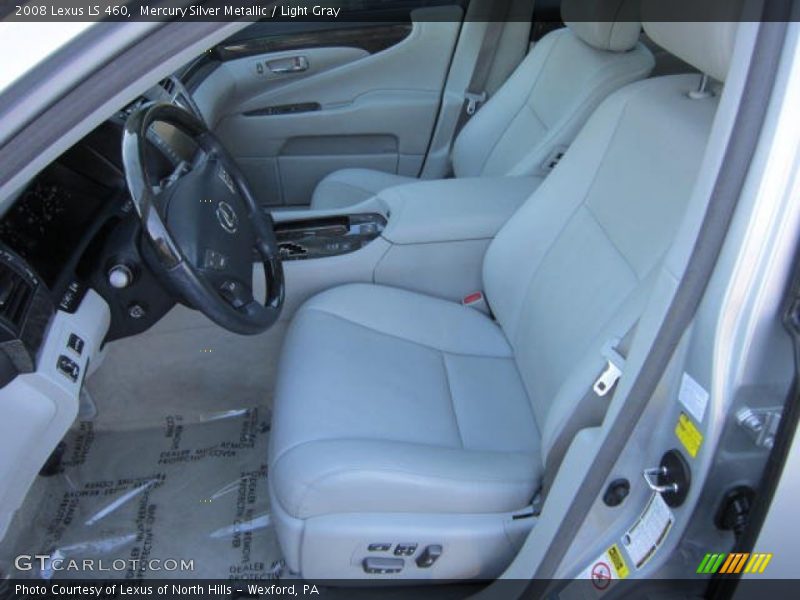 Mercury Silver Metallic / Light Gray 2008 Lexus LS 460