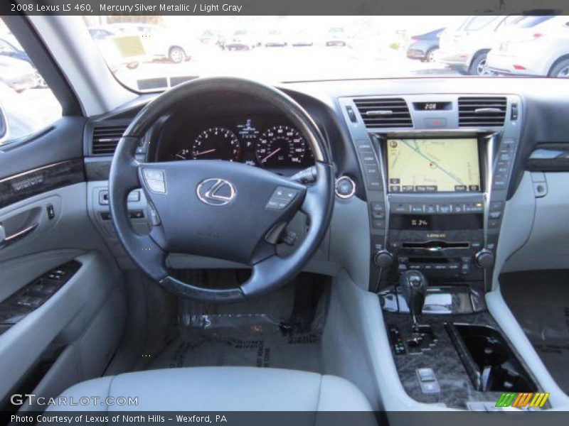 Mercury Silver Metallic / Light Gray 2008 Lexus LS 460