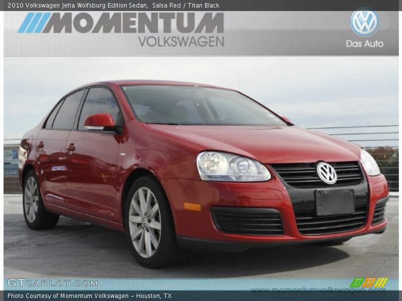 Salsa Red / Titan Black 2010 Volkswagen Jetta Wolfsburg Edition Sedan