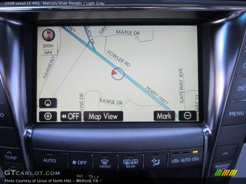 Mercury Silver Metallic / Light Gray 2008 Lexus LS 460