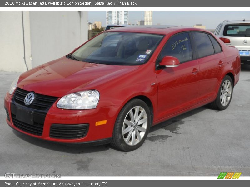 Salsa Red / Titan Black 2010 Volkswagen Jetta Wolfsburg Edition Sedan