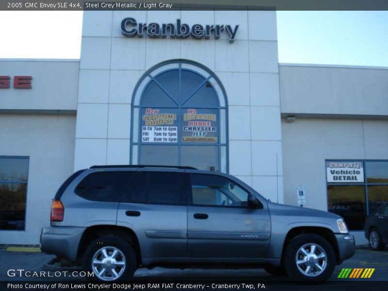 Steel Grey Metallic / Light Gray 2005 GMC Envoy SLE 4x4