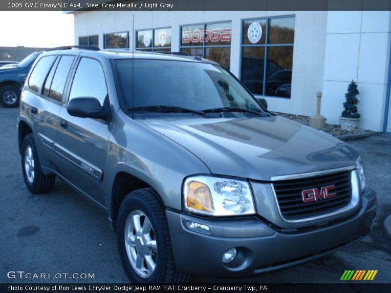 Steel Grey Metallic / Light Gray 2005 GMC Envoy SLE 4x4