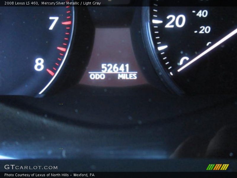 Mercury Silver Metallic / Light Gray 2008 Lexus LS 460