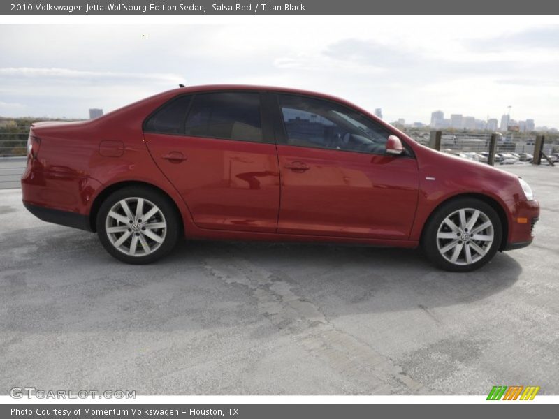 Salsa Red / Titan Black 2010 Volkswagen Jetta Wolfsburg Edition Sedan