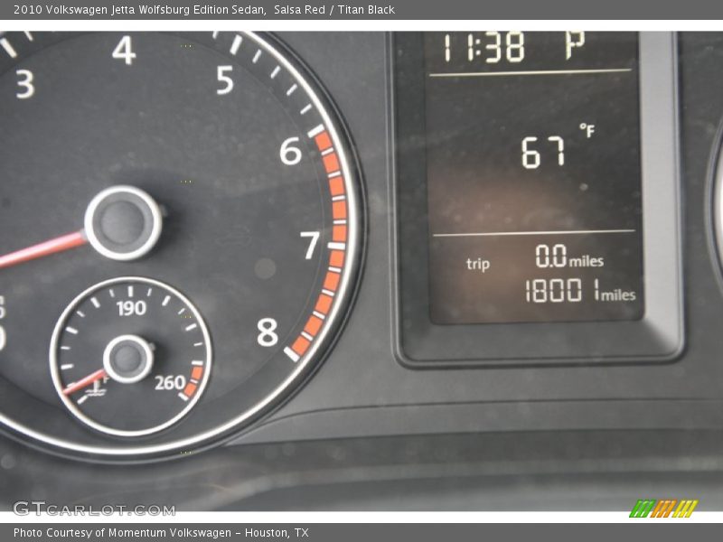 Salsa Red / Titan Black 2010 Volkswagen Jetta Wolfsburg Edition Sedan