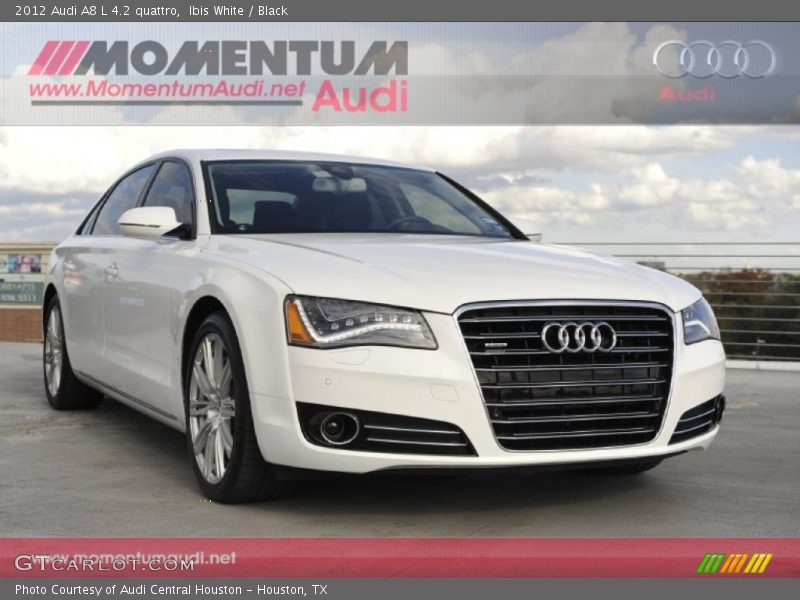 Ibis White / Black 2012 Audi A8 L 4.2 quattro