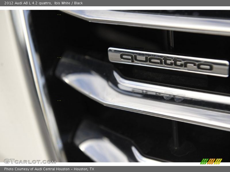 Ibis White / Black 2012 Audi A8 L 4.2 quattro