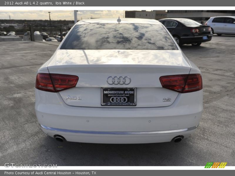 Ibis White / Black 2012 Audi A8 L 4.2 quattro