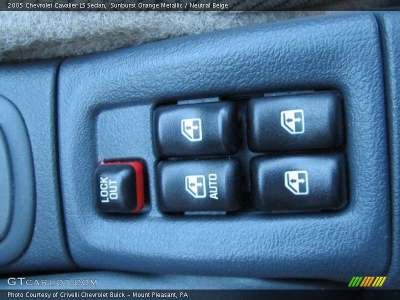 Sunburst Orange Metallic / Neutral Beige 2005 Chevrolet Cavalier LS Sedan