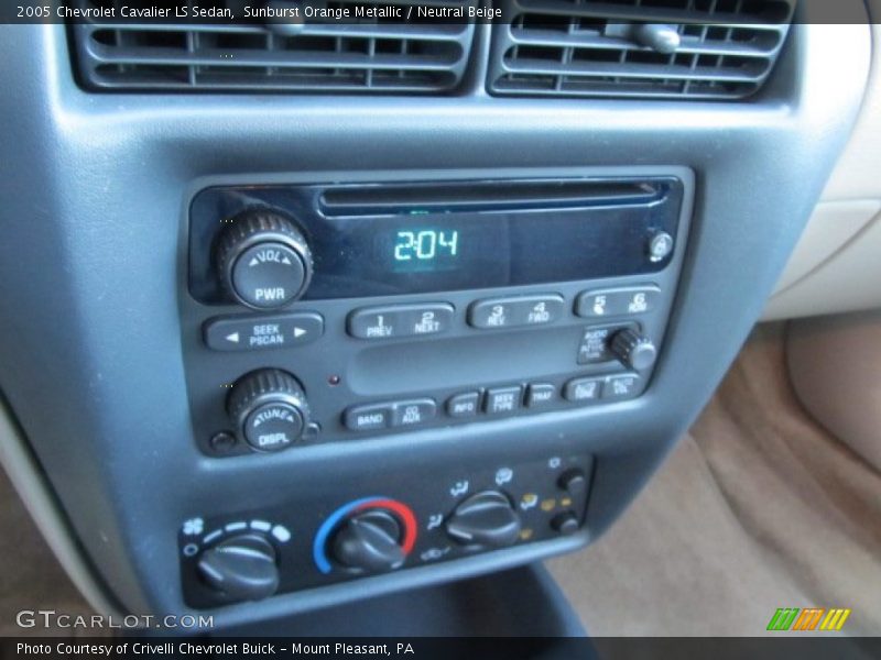 Sunburst Orange Metallic / Neutral Beige 2005 Chevrolet Cavalier LS Sedan