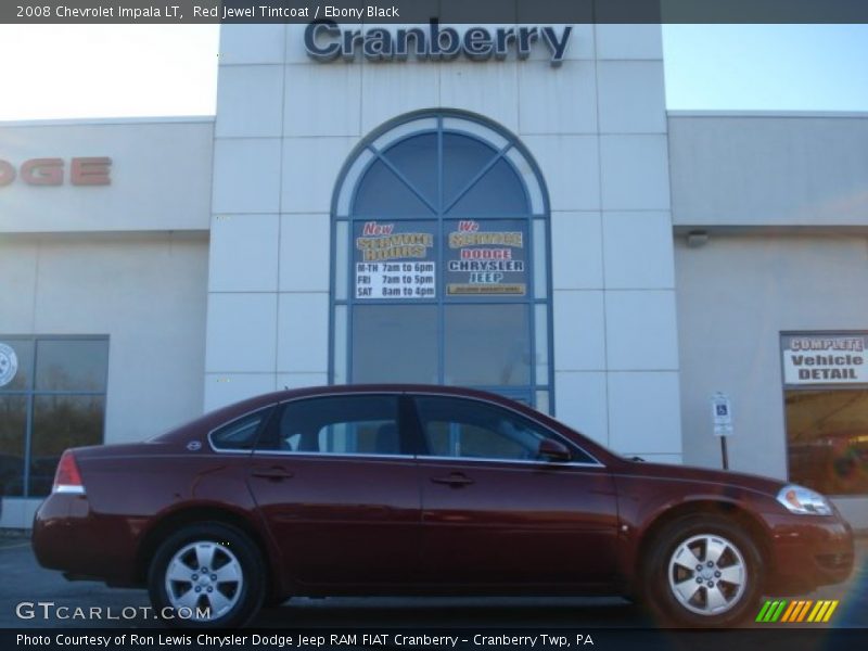 Red Jewel Tintcoat / Ebony Black 2008 Chevrolet Impala LT