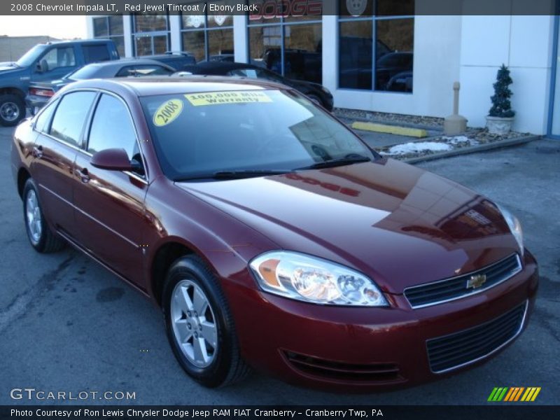 Red Jewel Tintcoat / Ebony Black 2008 Chevrolet Impala LT