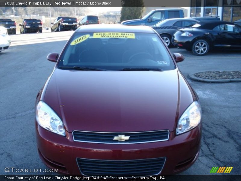 Red Jewel Tintcoat / Ebony Black 2008 Chevrolet Impala LT