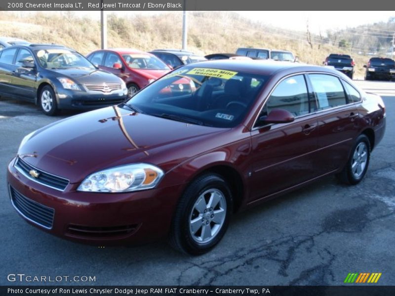 Red Jewel Tintcoat / Ebony Black 2008 Chevrolet Impala LT