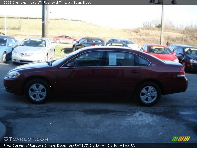 Red Jewel Tintcoat / Ebony Black 2008 Chevrolet Impala LT