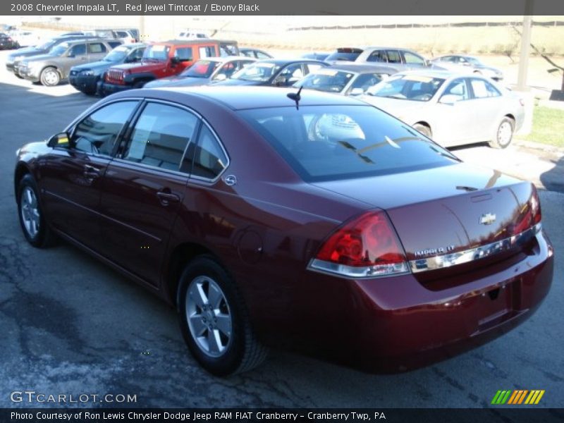 Red Jewel Tintcoat / Ebony Black 2008 Chevrolet Impala LT