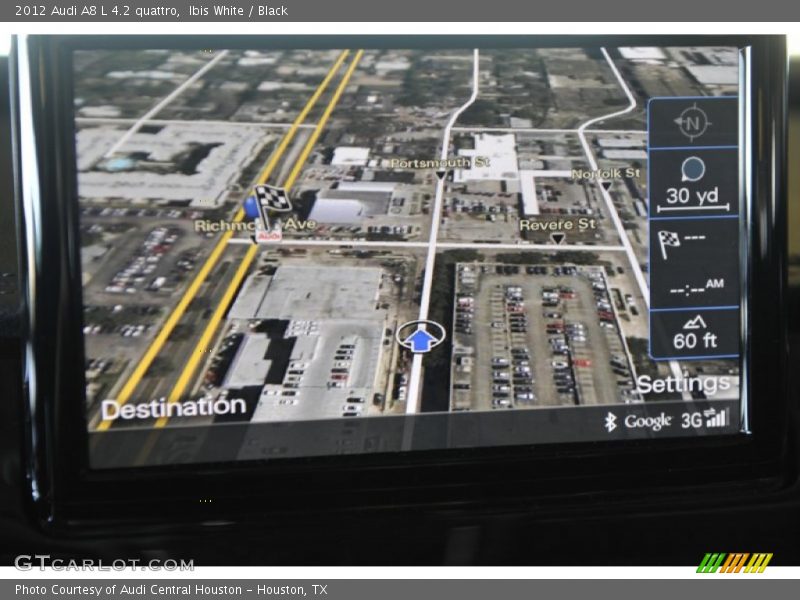 Navigation of 2012 A8 L 4.2 quattro