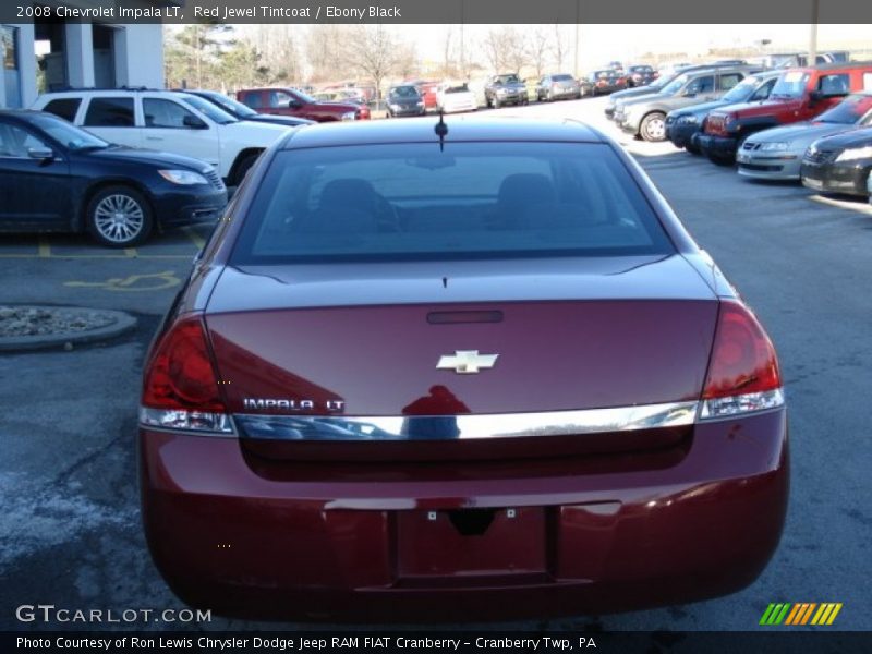 Red Jewel Tintcoat / Ebony Black 2008 Chevrolet Impala LT