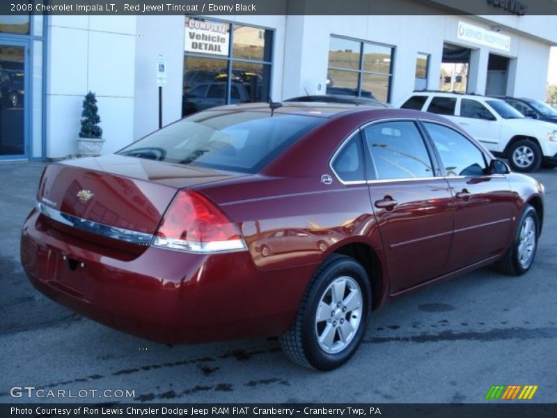 Red Jewel Tintcoat / Ebony Black 2008 Chevrolet Impala LT